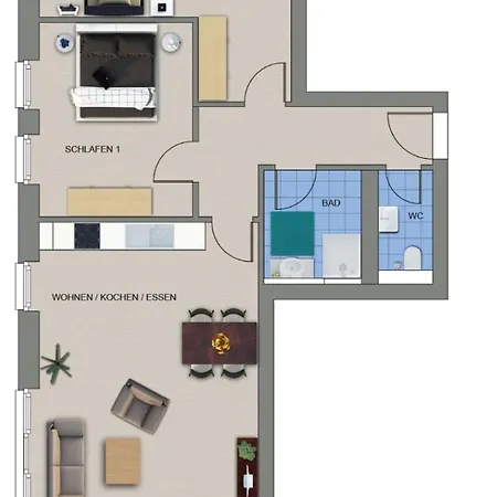 アパート 206 Schimmelreiter - Haus Ebenezer ビューズム